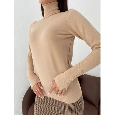 Pull col roulé en maille fine SH/6731 - MixR