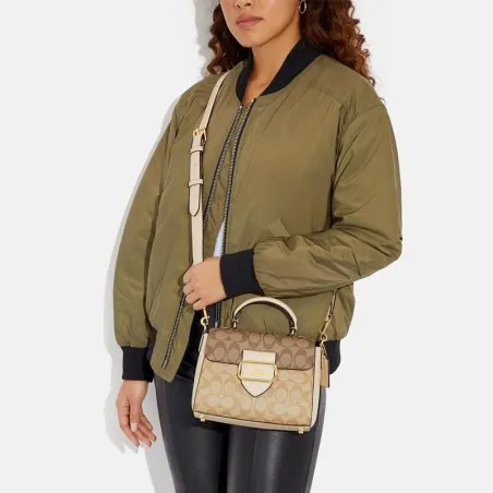 Sac à Main Femme COACH Morgan Top Handle in Blocked Signature H2291-CH314 - COACH