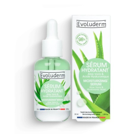 Evoluderm - Sérum Hydratant Aloe Vera & Acide Hyaluronique - 30ml - evoluderm