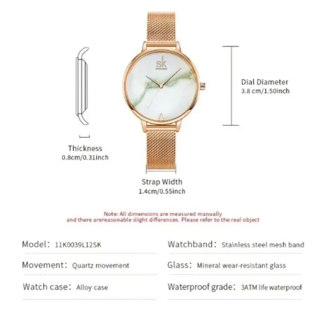 Coffret Montre Femme sk shengke 11K0039L12SK - sk shengke