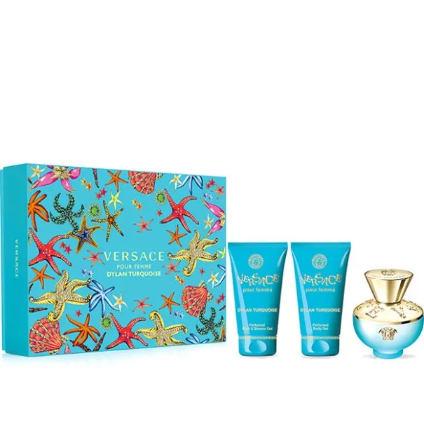VERSACE POUR FEMME DYLAN TURQUOISE GIFT SET - VERSACE VERSACE POUR FEMME DYLAN TURQUOISE GIFT SET - VERSACE