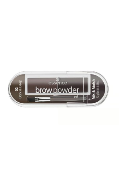 Kit Sourcils ESSENCE  BROW POWDER SET 02 DARK & DEEP - ESSENCE