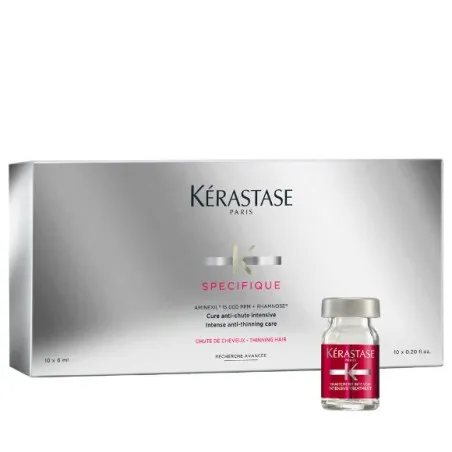 Ampoules Anti-Chute KÉRASTASE  AMINEXIL CURE ANTI-CHUTE INTENSIVE 10 X 6 ML - KÉRASTASE