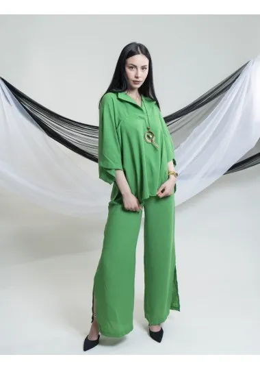 Set Chemise Et Pantalon En Lin SH/7168 - Unbranded