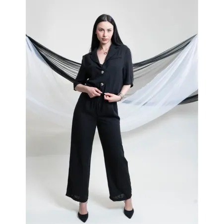 Set Chemise Courte Et Pantalon En Lin SH/7188 - Unbranded