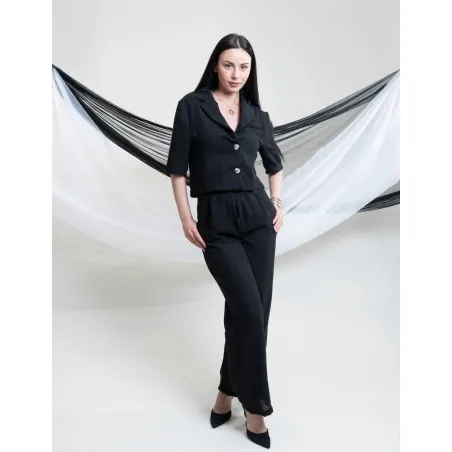 Set Chemise Courte Et Pantalon En Lin SH/7188 - Unbranded