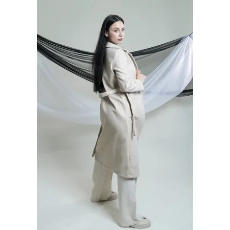 Manteau avec ceinture à nouer SH/3794 - MixR