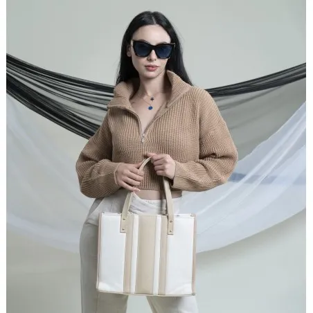 Pull à col cheminée zippé en maille douce SH/6752 - MixR