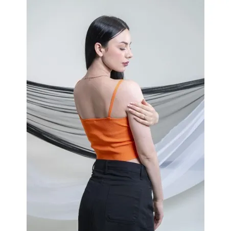 Crop top style corset  à bretelles fines  SH/3589 - Bis