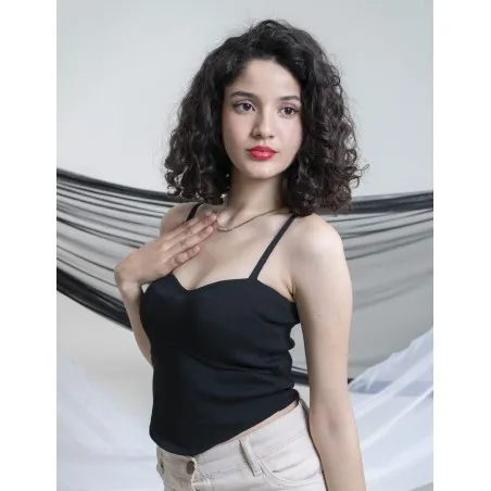 Crop top style corset  à bretelles fines  SH/3589 - Bis