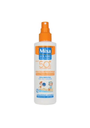 Protection Solaire Enfant Mixa  SPRAY SOLAIRE SPF50+ PEAU FRAGILE ENFANT - mixa