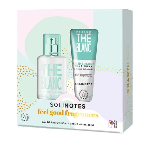 coffret Eau de Parfum Femme Thé Blanc + Crème Mains - SOLINOTES