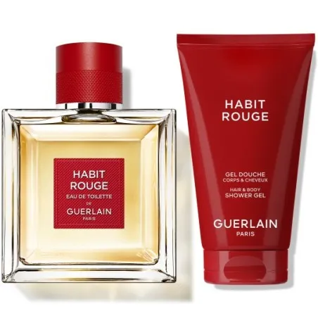 Coffret Eau de Toilette Homme GUERLAIN  CADEAU HABIT ROUGE 100ML - GUERLAIN