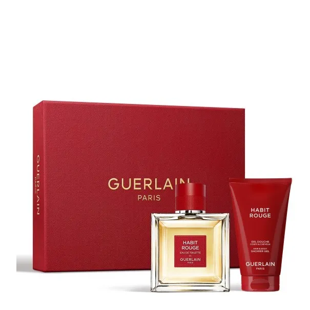 Coffret Eau de Toilette Homme GUERLAIN  CADEAU HABIT ROUGE 100ML - GUERLAIN