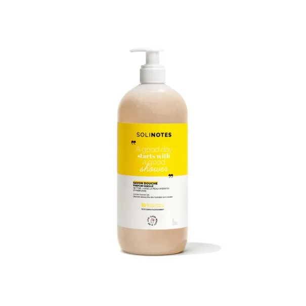 Gel Douche Femme SOLINOTES  CREAM VANILLE 1L - SOLINOTES