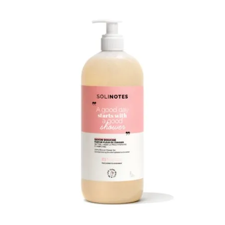 Gel Douche Femme SOLINOTES  FLEUR DE CERISIER 1L - SOLINOTES