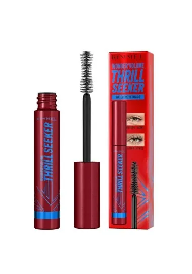 Mascara RIMMEL WONDER VOLUME THRILL SEEKER WATERPROOF BLACK - Rimmel