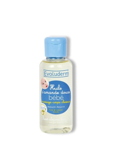 Huile Enfant evoluderm  D'AMANDE DOUCE POUR BÉBÉ 100 ML - evoluderm
