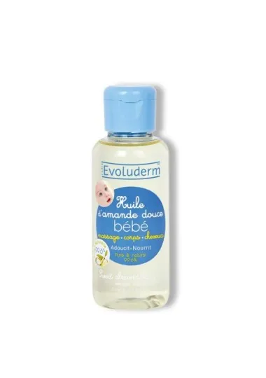 Huile Enfant evoluderm  D'AMANDE DOUCE POUR BÉBÉ 100 ML - evoluderm