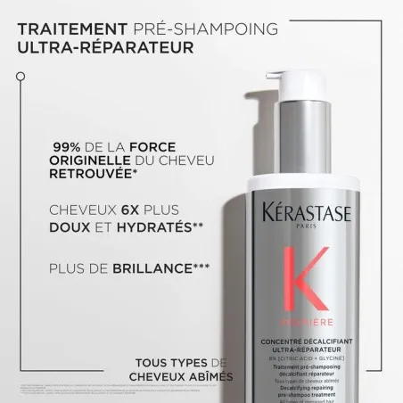 Sérum Cheveux KÉRASTASE  CONCENTRÉ DÉCALCIFIANT ULTRA-RÉPARATEUR - KÉRASTASE