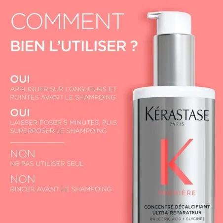 Sérum Cheveux KÉRASTASE  CONCENTRÉ DÉCALCIFIANT ULTRA-RÉPARATEUR - KÉRASTASE