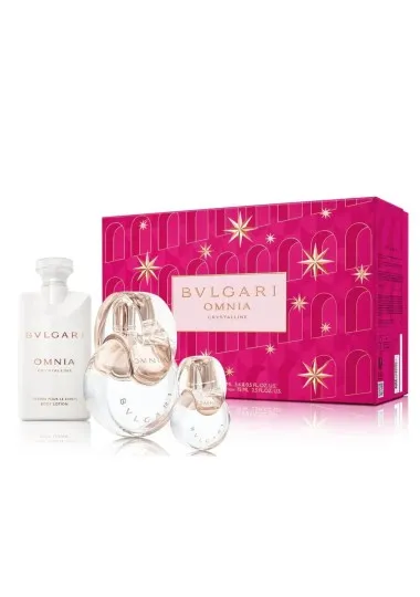 Coffret Eau de Toilette Femme BVLGARI  3 PIÈCES OMNIA CRYSTALLINE - BVLGARI