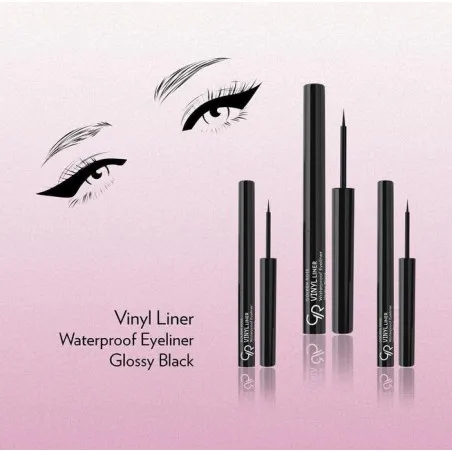 Eyeliner Golden Rose  VINYL WATERPROOF EYELINER GLOSSY BLACK - Golden Rose