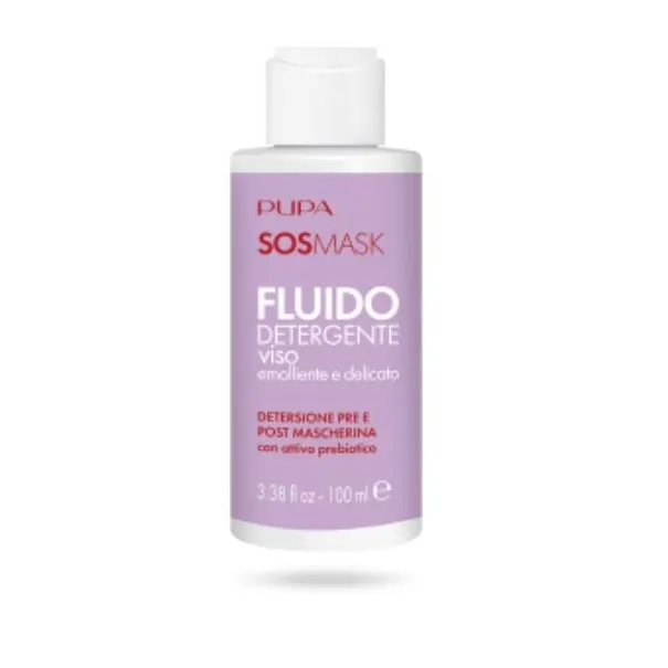 Masque visage detox PUPA  SOS MASK FLUIDE NETTOYANT VISAGE - PUPA
