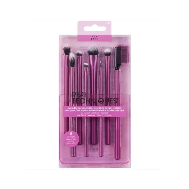REAL TECHNIQUES Everyday Eye Essentials Makeup Brush Set - REAL TECHNIQUES REAL TECHNIQUES Everyday Eye Essentials Makeup Brush Set - REAL TECHNIQUES