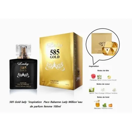 Chatler Eau De Parfum 585 Lady Gold - 
