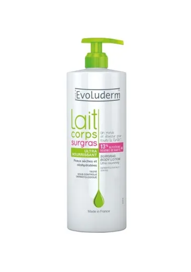 LAIT DE CORPS evoluderm  LAIT CORPOREL ULTRA-NOURRISSANT - evoluderm