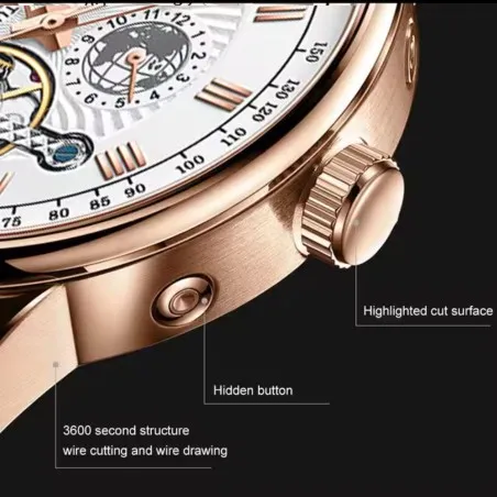 Montre Homme POEDAGAR  1409 MARRON - POEDAGAR