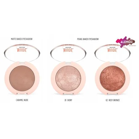Nude Look Pearl Baked Eyeshadow - Golden Rose