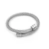 Stainless steel charm leather bracelet - ALBERTO RICCI