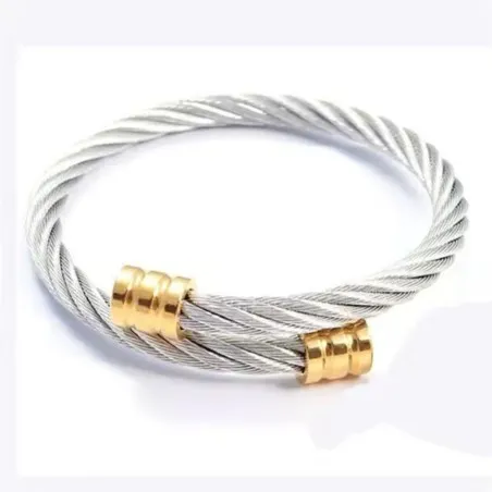 Stainless steel charm leather bracelet - ALBERTO RICCI