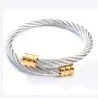 Stainless steel charm leather bracelet - ALBERTO RICCI