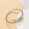 Stainless steel charm leather bracelet - ALBERTO RICCI