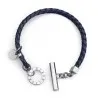 Stainless steel charm leather bracelet - ALBERTO RICCI