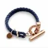 Stainless steel charm leather bracelet - ALBERTO RICCI