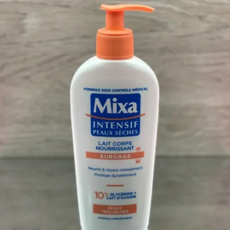 LAIT DE CORPS Mixa  NOURRISSANT SURGRAS PEAUX TRÈS SÈCHES - mixa