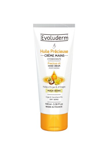 Crème à main evoluderm  HYDRATANTE HUILE D'ARGAN & ONAGRE - evoluderm