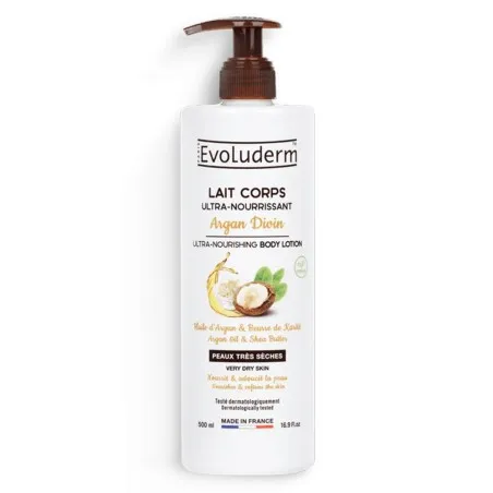 LAIT DE CORPS EVOLUDERM AVEC ARGAN DIVIN - EVOLUDERM