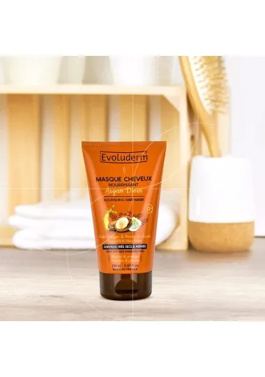 Masque Cheveux evoluderm  SOIN ARGAN DIVIN - evoluderm