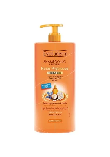 Shampooing evoluderm  HUILE PRÉCIEUSE - 1L - evoluderm