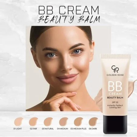 FOND DE TEINT Golden Rose  GOLDEN ROSE BB  30ML SPF25 02 FAIR - Golden Rose