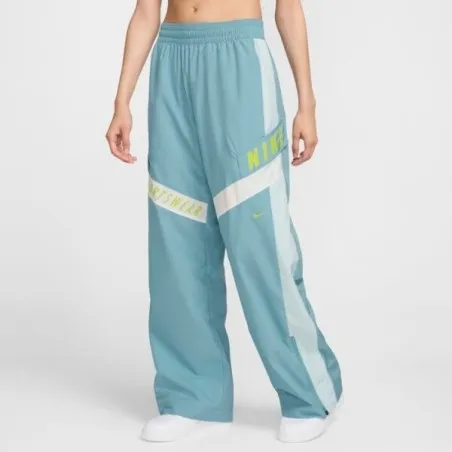 Nike Femme – Pantalon taille haute pour femme – Denim Turquoise/Bleu glacier/Voile - NIKE