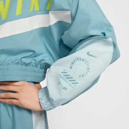 Nike Femme – Veste Nike tissée pour femme – bleu glacier/turquoise denim/voile - NIKE