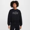 Nike Enfant – Sweat-shirt ras du cou Boxy Dri-FIT pour fille – Noir - NIKE