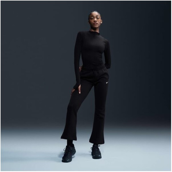 Nike Femme – Pantalon évasé taille mi-haute pour femme – Noir - NIKE