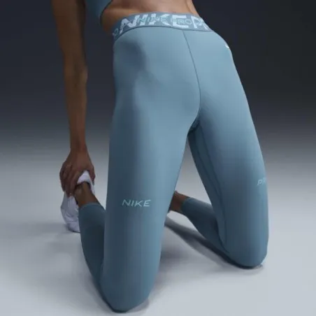 Nike Femme – Legging graphique taille mi-haute 7/8 pour femme – Denim Turquoise/Bleu glacier/Vert givré/Blanc - NIKE